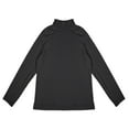 thumbnail image 4 of Men's High Neck Pleated Textured Loose Long Sleeved T Shirt, Polyester and Spandex, for Training and Lounging, 4 of 4