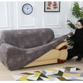 thumbnail image 3 of Sofa Cover Stretch Couch Cover Sofa Slipcovers for 3 Cushion Couch with 1 Free Pillow Case (3 Seater Sofa 170-220cm), 3 of 6