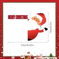 thumbnail image 3 of Fiudx Pegatina Estereoscópica de Papá Noel, Decoración de Madera Pintada a Mano, Adorno Festivo para Marco de Puerta, Decoración Navideña, Idea de Regalo de Navidad, 30 G, Duradera y Reutilizable., 3 of 5