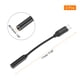 thumbnail image 2 of Uxcell 2pcs USB C a conector de audio auxiliar hembra de 3.5mm, adaptador tipo C a 3.5mm TRS para auriculares, estéreo de coche, cordón HiFi, negro, 2 of 6