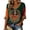 Army Green, variant on Halloween Boho Blouses for Women Floral Print Curved Hem Soft Oversized Fit Clothes for All Weekend Wear, (M)