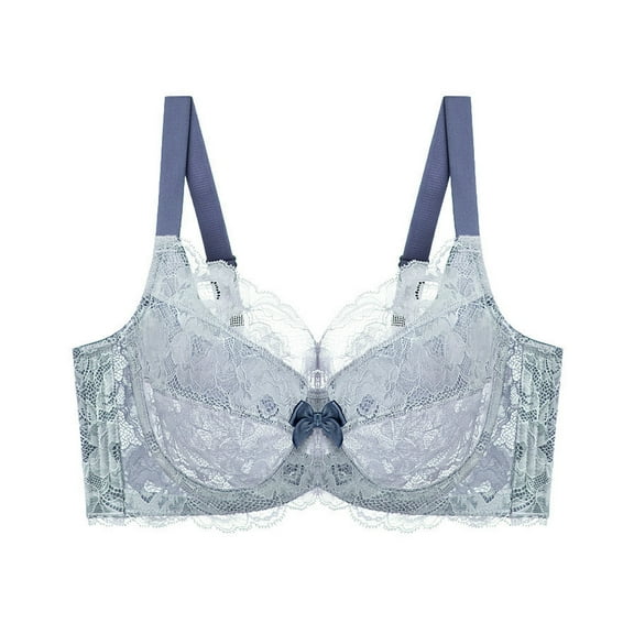 MissCurvaty Underwear, Women's Underwear Comfort Full Coverage Bra, 80CM/75B