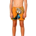 thumbnail image 6 of Piuwrlz Swimming Trunks Boys Swim Shorts Solid Color Single Piece Short Trousers Orange Size 5 Years, 6 of 9
