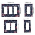 thumbnail image 2 of Yayeee Rocker Switch Wall Plate 1-Gang 4.6"x2.9" Home Decorative Outlet Cover, Red and Blue Fireworks Pattern, 2 of 6