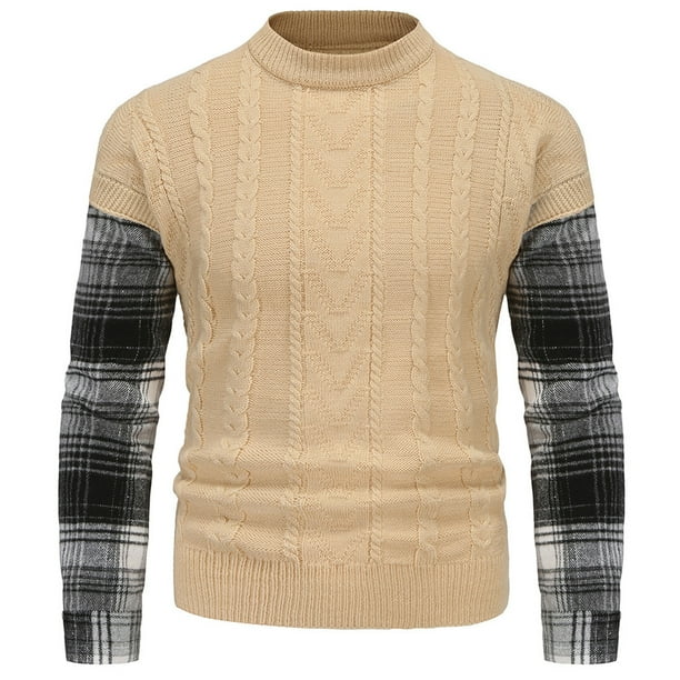 Plaid hotsell sweater mens