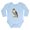 Sky Blue, variant on - Peregrine Falcon Bird Long Sleeve Infant Bodysuit - Long Sleeve Cotton Baby Bodysuit