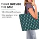 thumbnail image 2 of Balery Green Vintage Peacock Bolsa Tote Estilo Estético con Cremalleras, Bolsa de Hombro, Bolsa de Compras Grande y Plegable, 2 of 8