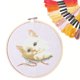 thumbnail image 2 of Kit de bordado a mano con 100 colores de hilo, 40 agujas de coser, 3 paños Aida, manual de instrucciones, aro de bordado y herramientas de punto de cruz para principiantes para adultos y niños Ormromra FLD-2547, 2 of 7