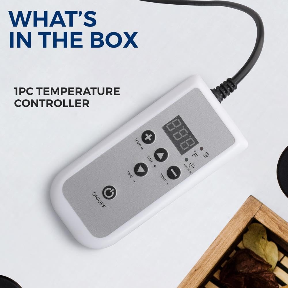 Serenelife Digital Temperature Controller - Replacement for Model Number: PSLMSGST70B, LCD Display with Selectable Temp Setting, Thermostat Heater, Plug and Play Design, Easy to Use