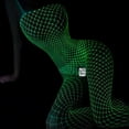 thumbnail image 3 of REORIAFEE Women Sexy Lingerie Stockings Women Sexy Teddy Babydoll Nightie Luminous Fishnet Stockings Luminous Glowing Fishnet Socks Glow Tights Fishnet Tights Green1 One Size, 3 of 6