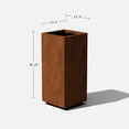thumbnail image 3 of Corten Steel Series Pedestal Planter - Tall Corten Steel Planter for Outdoor Porch/Patio | Naturally Rusting Steel for All-Weather Use | Modern Rustic Décor for Tall Plants, Trees, Flowers, 3 of 6