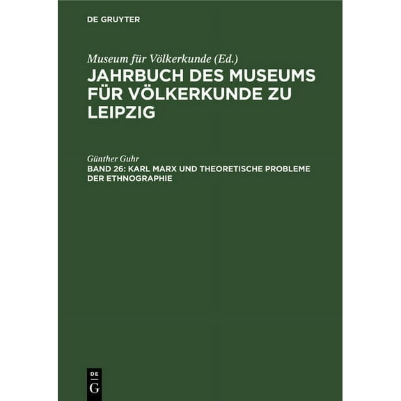 Karl Marx Und Theoretische Probleme Der Ethnographie, (Hardcover)