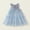 Blue, variant on YHAJDS Girls Summer Boho Dress Sleeveless Crew Neck Elastic Smocked Fabric Ruffle Edge Soft Everyday Outfit
