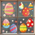 thumbnail image 3 of Inteprter Pegatinas de ventana de feliz Pascua, adhesivos de impresión, Mural, calcomanías reutilizables, conejo, huevos coloridos, fiesta, Kits de decoración para fiestas, 3 of 6