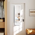 thumbnail image 4 of Mirrored Door & Wall Mounted Jewelry Cabinet Armoire Storage Organizer White For Daily Life, 4 of 11