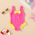 thumbnail image 2 of MAMAMI Toddler Baby Girls Swimsuit Summer Sleeveless Cute One-Piece Bathing Suit for Girls, 2 of 7
