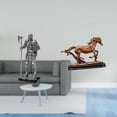 thumbnail image 2 of Figura de escritorio,Estatua de caballero,arte,artesanía,coleccionable,escritorio,oficina,Figura de caballo,Escultura de figura de caballo en miniatura coleccionable,Estatua de animal de, 2 of 8