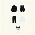 thumbnail image 6 of Boys Kids Suit 4 Pieces 2-16Y - Blazer Shirts Pants Waistcoat Outfit Suit Formal Outfit for Wedding & Performance, 6 of 9