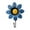 Blue, variant on Hesxuno Decorative Wall Hooks Decor Decorative Wall Hanger Art Flower Iron Hook Flower Wall Hook Kitchen Hooks Wall Coat Hooks Child Hat