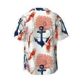 thumbnail image 2 of Haiem Koi Fish And Corals Men's Casual Shirts Short Sleeve Button Down Shirts Fashion Textured Summer Beach Shirt-X-Large, 2 of 7