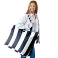 thumbnail image 6 of Fit + Fresh All The Things XL Tote Bag, Travel & Overnight Bag, Navy Stripe, 6 of 9