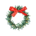 thumbnail image 3 of Mini Christmas Wreath, Small Xmas Wreath for Crafts, 1 Pc Miniature Holiday Wreath Embellishment for Dollhouse, Tabletop Displays, DIY Projects and Christmas Decor, 3 of 5