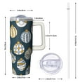thumbnail image 2 of 30 Oz Holiday Santa Reindeer Tumbler With Handle, Xmas Coffee Travel Mug, Christmas Gift, 2 of 5