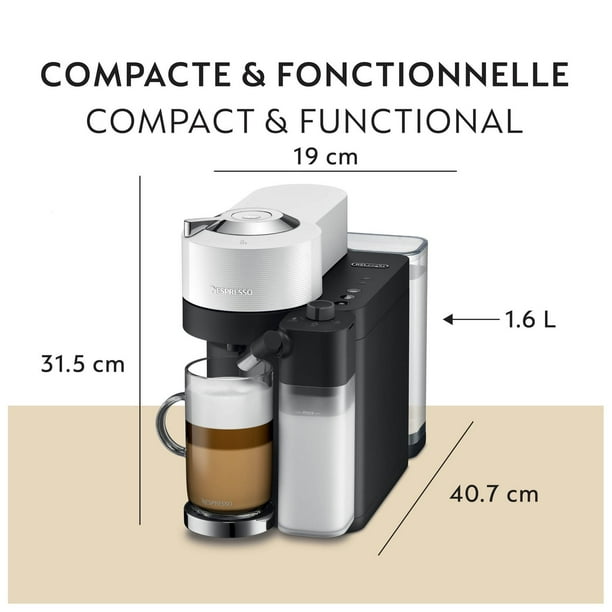 Nespresso Vertuo Lattissima Coffee and Espresso Machine by De
