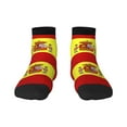thumbnail image 7 of Women Men Athletic Socks Spanish Flag Cushioned Quarter Ankle Socks, 7 of 7