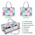 thumbnail image 2 of Large Capacity Tote Bag,Pioneer Flower Floral Print Pattern Handbag Fashion Luxury Tote Bag,15.7"x13"x 5.1" Inches,Laptop Compatible, 2 of 6