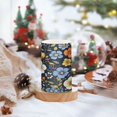 thumbnail image 2 of Yayeee Flameless Candles with Remote Flickering Battery Operated Multi Color Changing, Navy Floral Pattern, 2 of 7