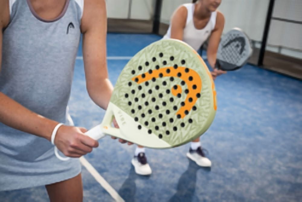 HEAD Vibe 2026 Padel Racquet - Oversized Teardrop, Easy Power for Casual Players, All-Round Performance, Green/Orange