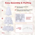 thumbnail image 4 of Árbol de Navidad COSTWAY de PVC artificial de 6 pies con soporte blanco, 4 of 7