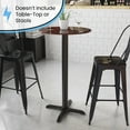 thumbnail image 3 of Flash Furniture Beverly 22'' x 22'' Restaurant Table X-Base with 3'' Dia. Bar Height Column, 3 of 6