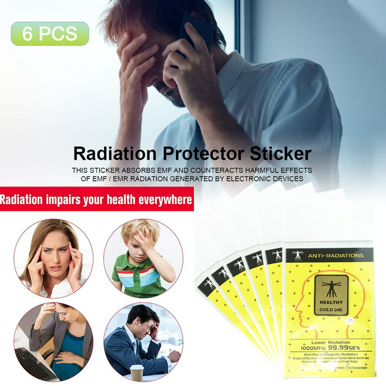 Famure 6 Pack Anti EMF Radiation Protection Shield Sticker EMF