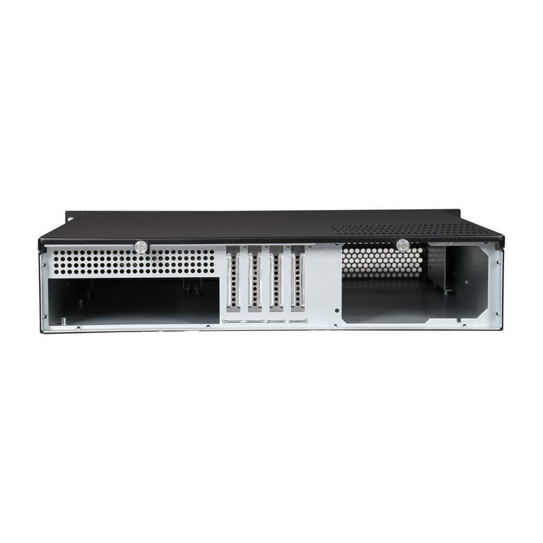 iStarUSA D-214-MATX Black Steel 2U Rackmount Chassis 2 External 5.25