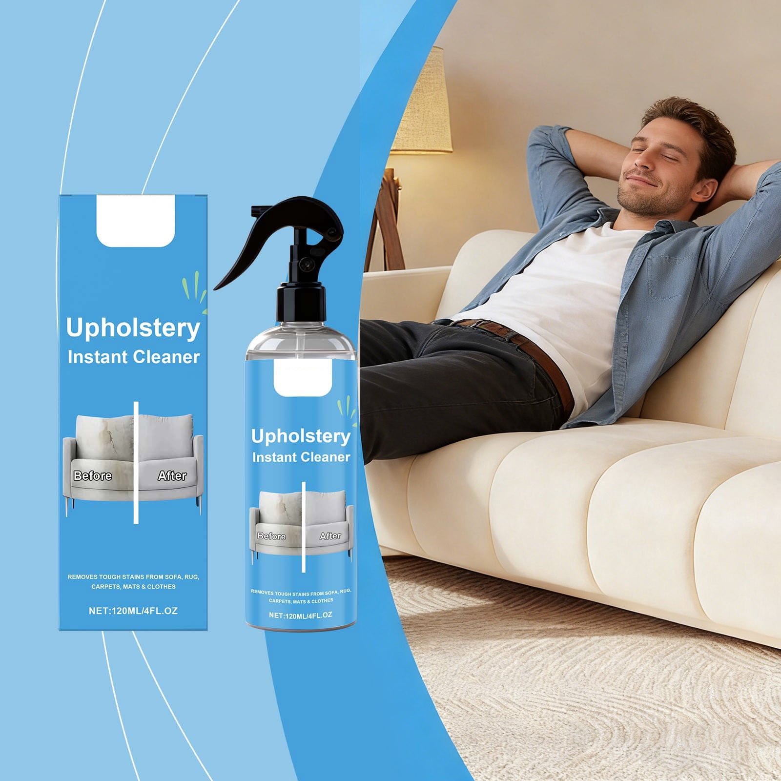 fsxdhpcsgfc 0ml Must Have Upholstery ! Erases Tough Stains Safely Cares For Leaves Everything Fresh Like And Stain Remover Spray Hair for Washer And Dryer Lint Catcher Universal Dirt Remover Clean