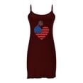 thumbnail image 2 of Blmnix Babydoll Nightgown Womens Nightgowns & Sleepshirts Sexy Nightgown Chemises Nightgowns Red Square Neckline Above-the-Knee Sleeveless Button Down Nightgown,XXL, 2 of 6