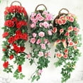 thumbnail image 6 of AYktou Fake Plants-Artificial Flowers,Hanging Planters for Indoor/Outdoor Plants,Fake Roses Hanging Flowers,Hanging Plant Flowers Basket for Home Porch Patio Balcony Farmhouse Decor Wedding Backdrops, 6 of 6