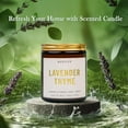 thumbnail image 2 of Scented Candles for Home - Lavender & Thyme Candle | Aromatherapy Candle Gift for Women & Men, Soy Candles for Home Scented - 7oz, Soy Wax, Lavender Relaxation for House Energy, 2 of 8