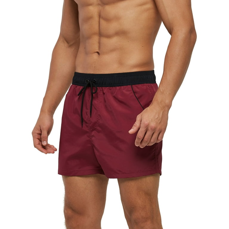 Red swimsuit deals men