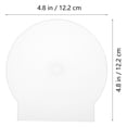 thumbnail image 2 of KAKOWELY CD storage box 20pcs CD Storage Box Semicircular Transparent Plastic Optical Disk Case4.8"X4.8"X0.16", 2 of 5
