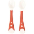 thumbnail image 2 of Baby Spoon, Eco-Friendly Baby Food Spoon, Portable Easy to Wash, Easy to Store Silicone for Children Kids(red), 2 of 5