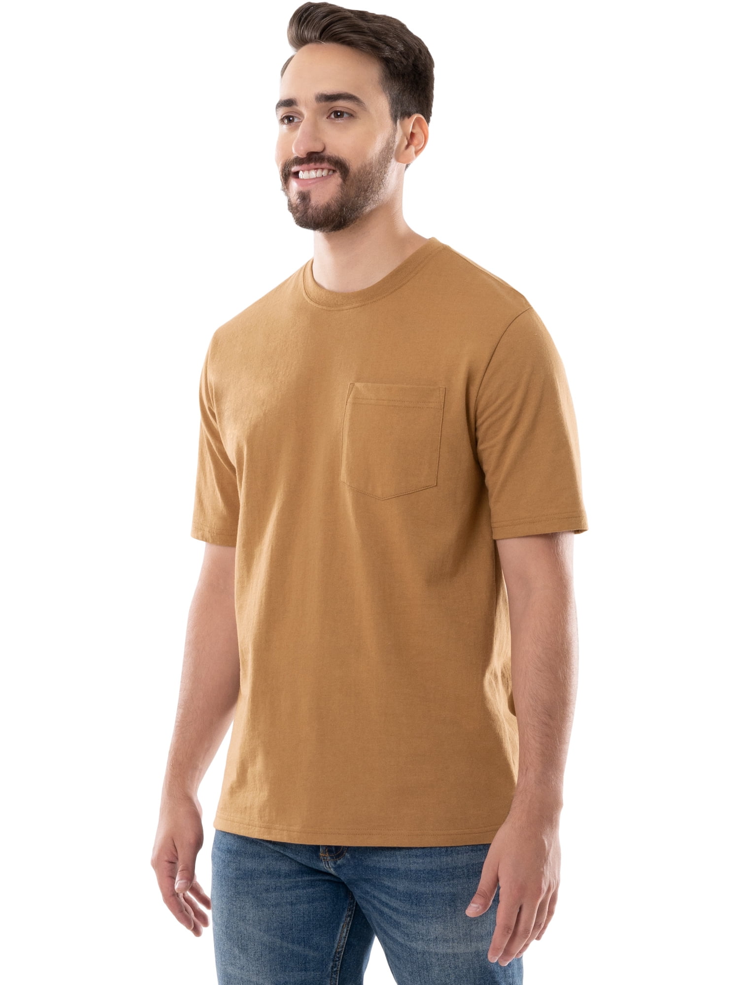 Brahma Men's Short Sleeve Workwear T-Shirt, Size S-4XLT (Men's, Big Men's, and Tall)