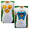 thumbnail image 2 of Duos de playera para pareja Come Galletas Color Blanco Talla Grande Marca Emil SaEs, 2 of 3