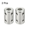 thumbnail image 2 of Unique Bargains Shaft Coupling 6mm to 6mm Bore L22xD14 Rigid Stepper Motor Wheel Coupler Connect Silver 2 Pcs, 2 of 3