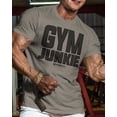 thumbnail image 4 of GYMISH Gym Junkie Workout T-Shirt for Men – Back Design Gym Shirt, Funny Workout Tee, Men's Athletic Shirt, Gym Wear, Lifting T-Shirt, Workout Clothes for Men, 4 of 7