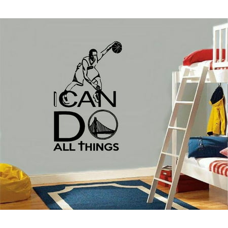 Decal ~ I CAN do all Things: Basketball Wall Decal 20