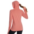 thumbnail image 4 of BASSDASH Women’s UPF 50+ Hiking Fishing Hoodie UV Shirt Long Sleeve Outdoor Activewear Breathable Lightweight Stretch, 4 of 9