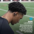 thumbnail image 3 of Auriculares abiertos JLab Flex, negros, diseño de puño con clip, libertad de audio inalámbrica de oído abierto, ajuste sin esfuerzo, escucha segura, Bluetooth multipunto, personalización con la aplica, 3 of 5